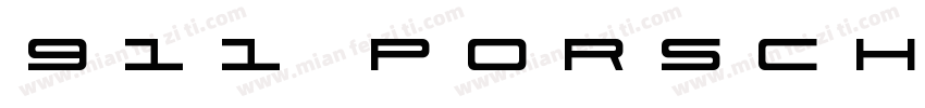 911 Porscha Regular字体转换